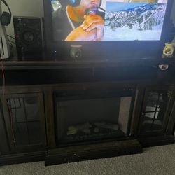 Beautiful Heater Fire Place &Tv,  Stand Serious People Only And Has To Go Before Saturday. 