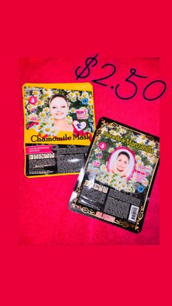 Chamomile face mask
