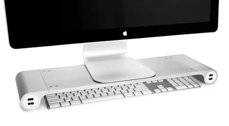 Quirky Space Bar Desk Organizer. Monitor Stand