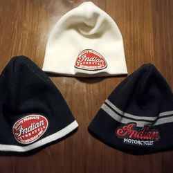 INDIAN MOTORCYCLE BEENIES WITH PATCHWORK 