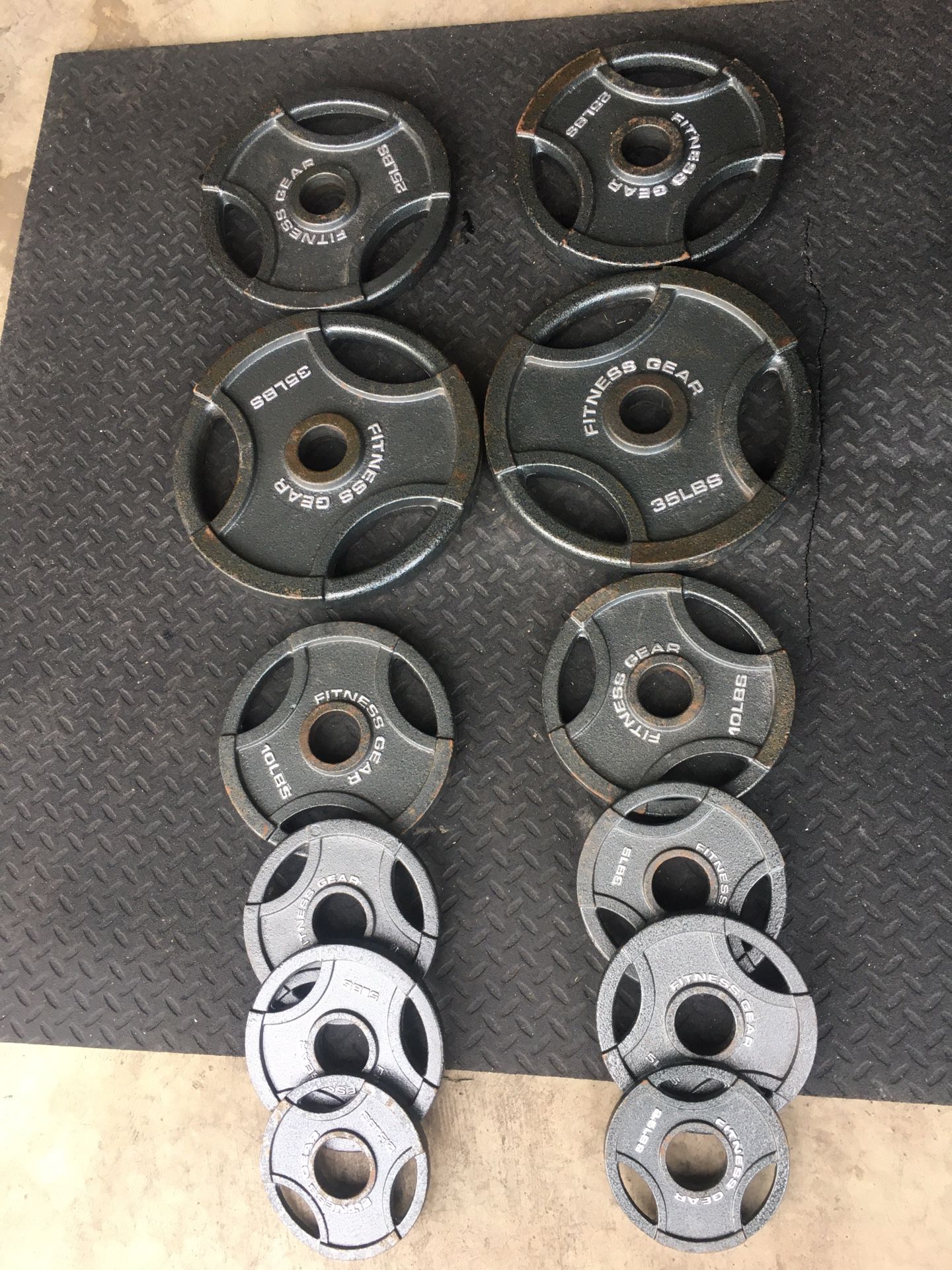 Olympic weight plates 165 pounds