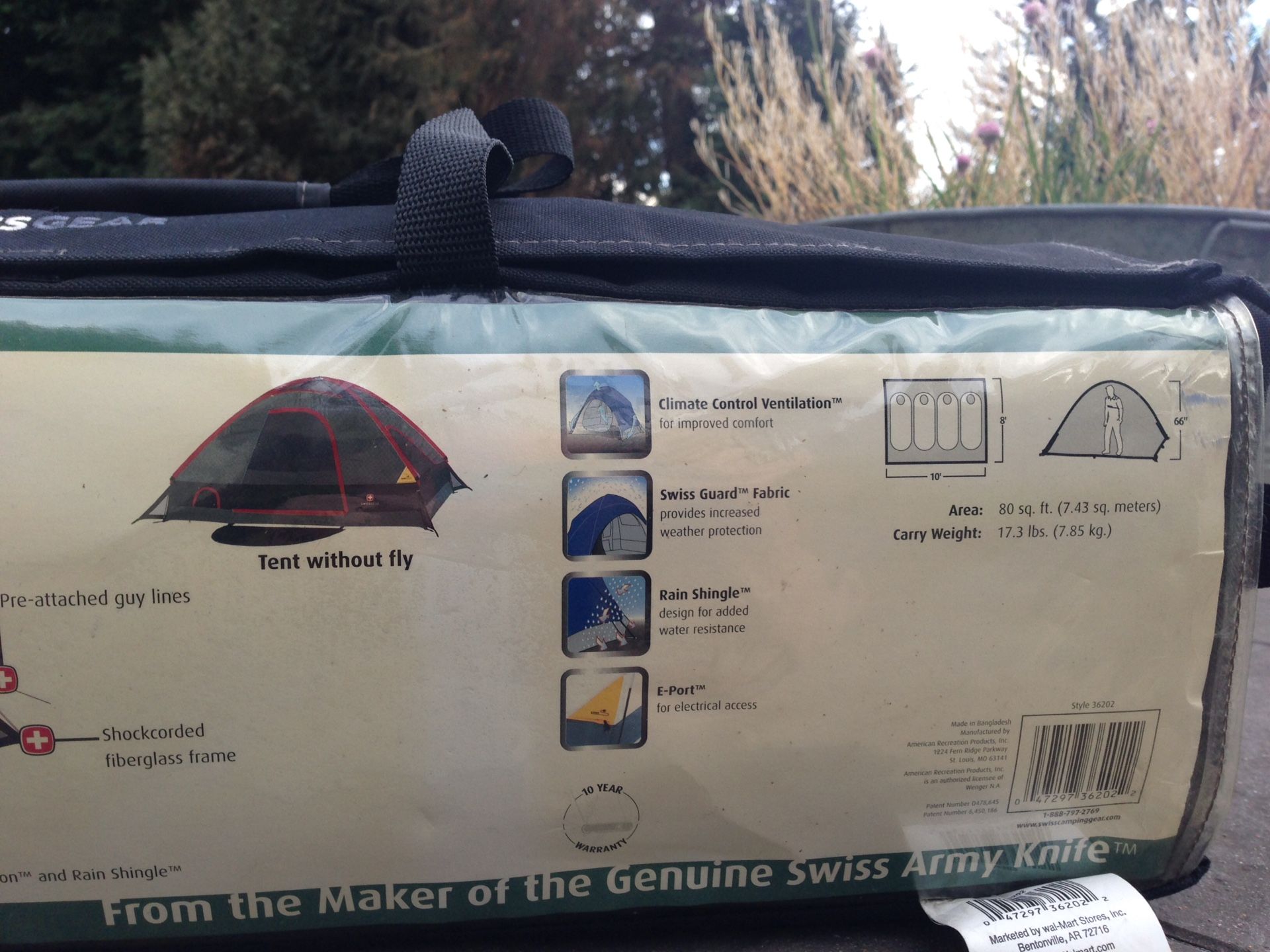 Swiss gear top 4 person tent
