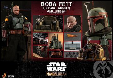 Hot Toys Star Wars Boba Fett & Throne Repaint Armor 1/6 Scale TMS056