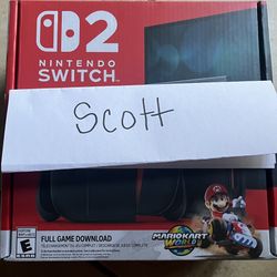 Nintendo Switch 2 Mario Kart World Bundle New Unopened Factory Sealed