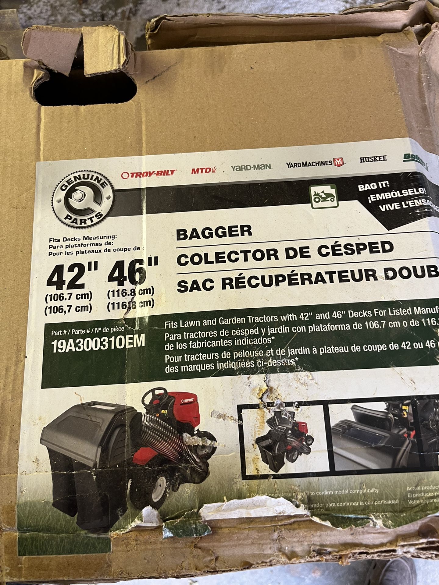 42” - 46” Bagger For Riding Mowers