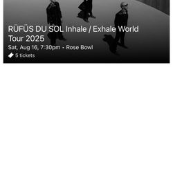 Rufus Du Sol Tour