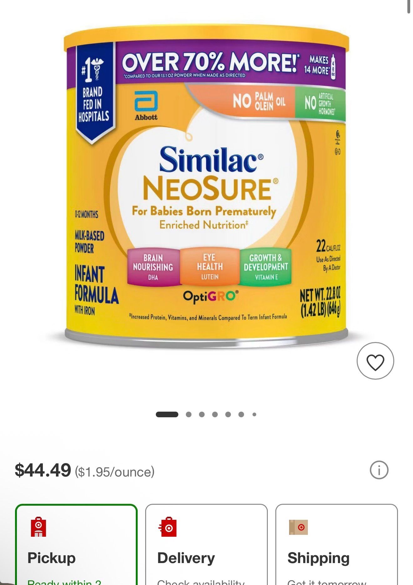 Neosure ** Similac formula