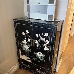 Asian Carved/Painted Cabinet