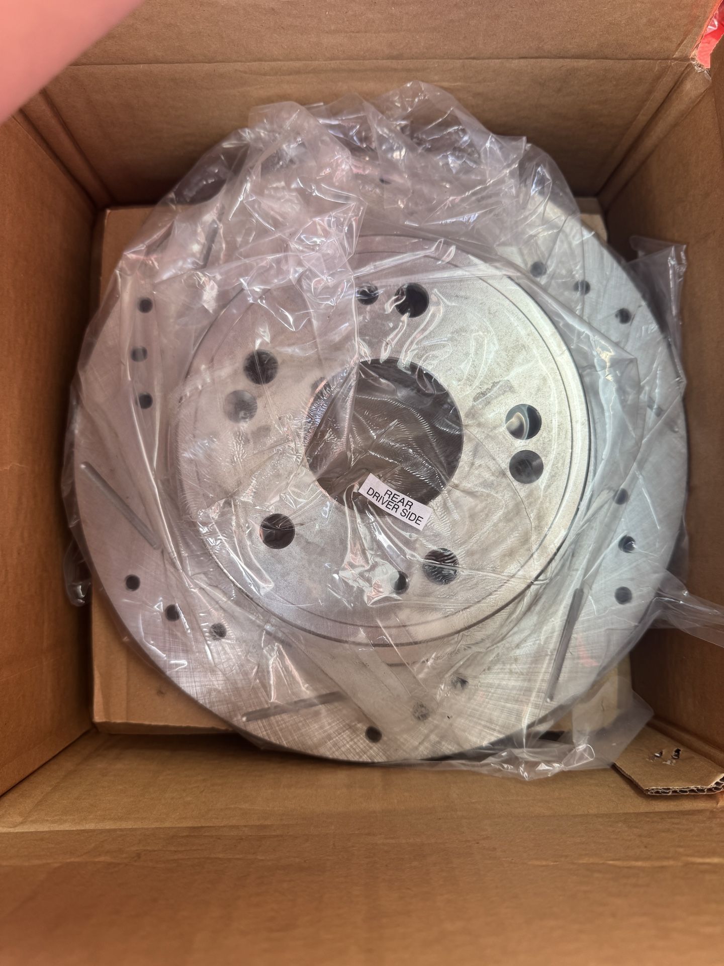 Rear Callahan Slotted/drilled Rotors Withs Brake Pads