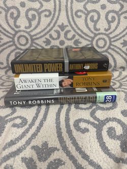 Tony Robbins 3 Book Lot – Unlimited Power, Awaken the Giant Within, Unshakeable