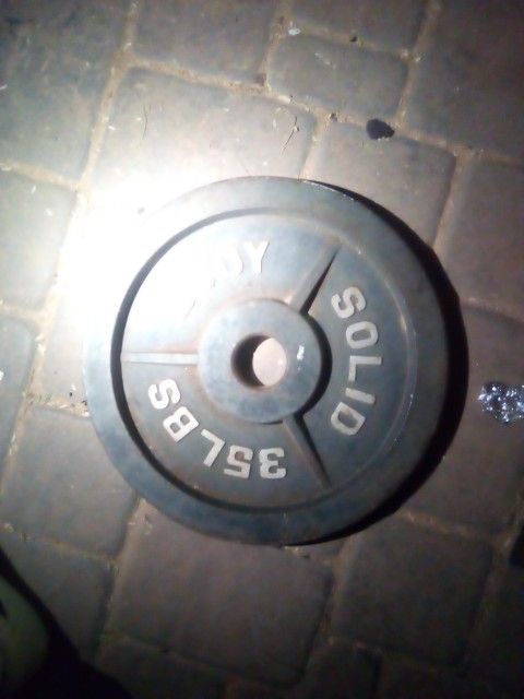 35 Pound Body Solid Iron Plates