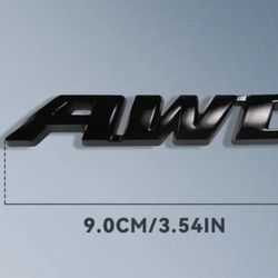 AWD Emblem Badge 3M Adhesive Back