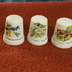Antique Songbird Thimbles