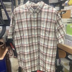 ARROW, Short Sleeve Button Shirt, Multicolored, XL