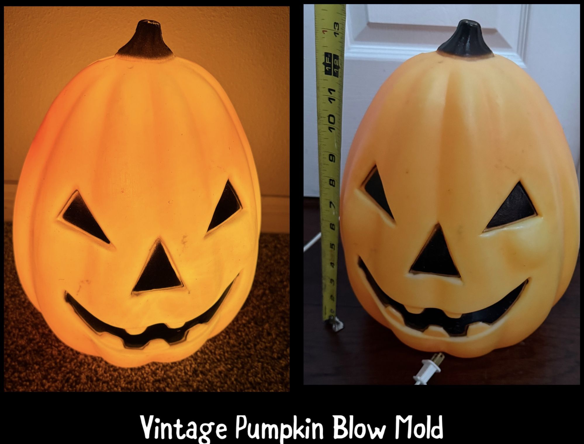 Vintage Pumpkin Blow Mold WORKING just $25 xox