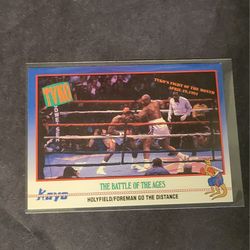 The Battle of The Ages Hollyfield/Foreman Go The Distance 1991 TVKO Kayo Boxing Trading Card #211