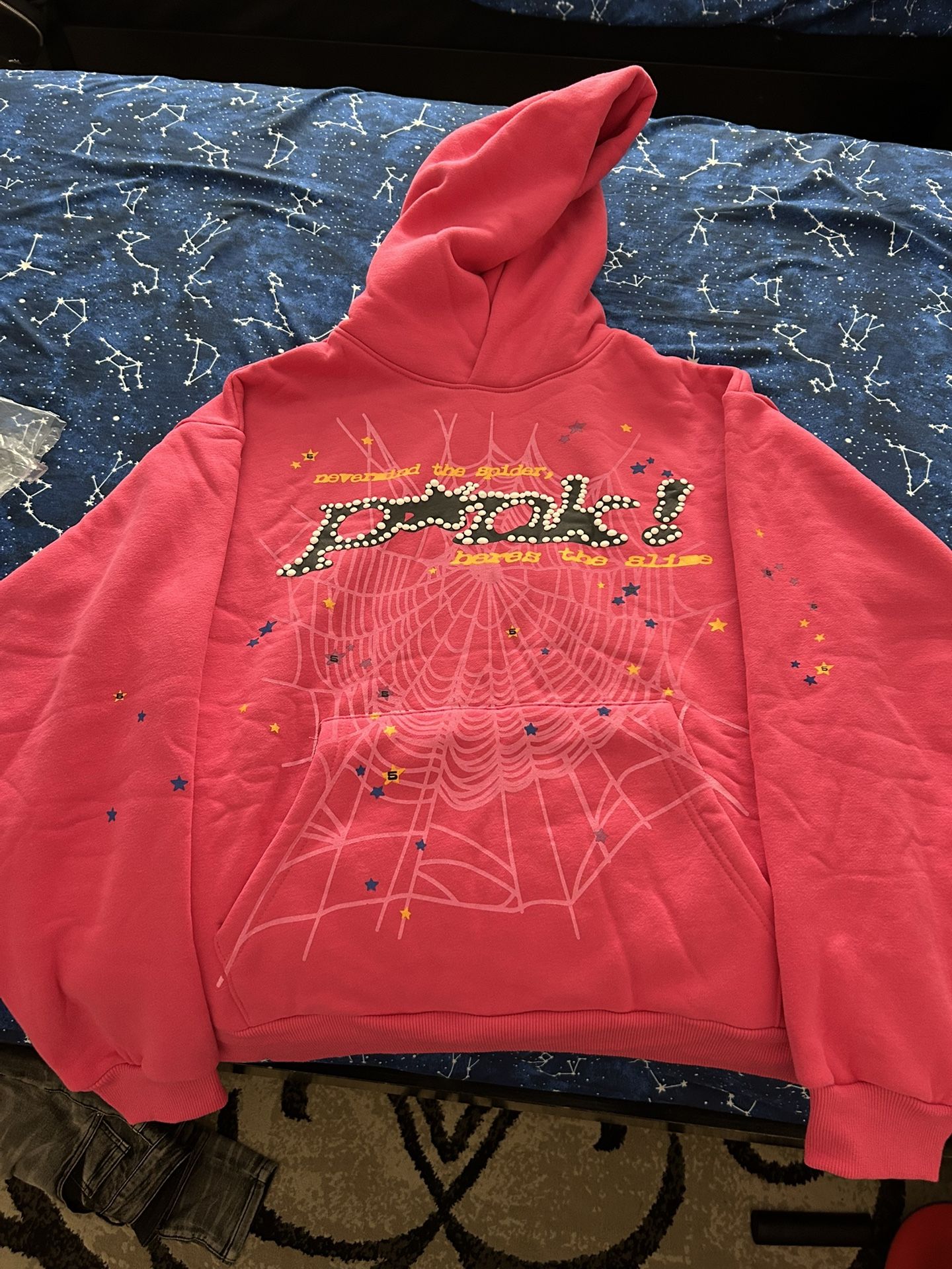 Sp5der Hoodie Pink