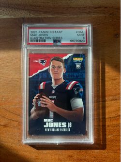 2021 Panini Instant Mac Jones Illustration Series Rookie #IS-MJ PSA 9