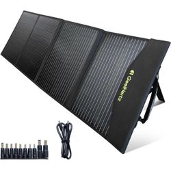 Geelhertz 100W Portable Solar Panel, Foldable with Carry Case, High 22% Efficiency, IP65 Water & Dustproof Design for Camping, RVs, or Backyard Use