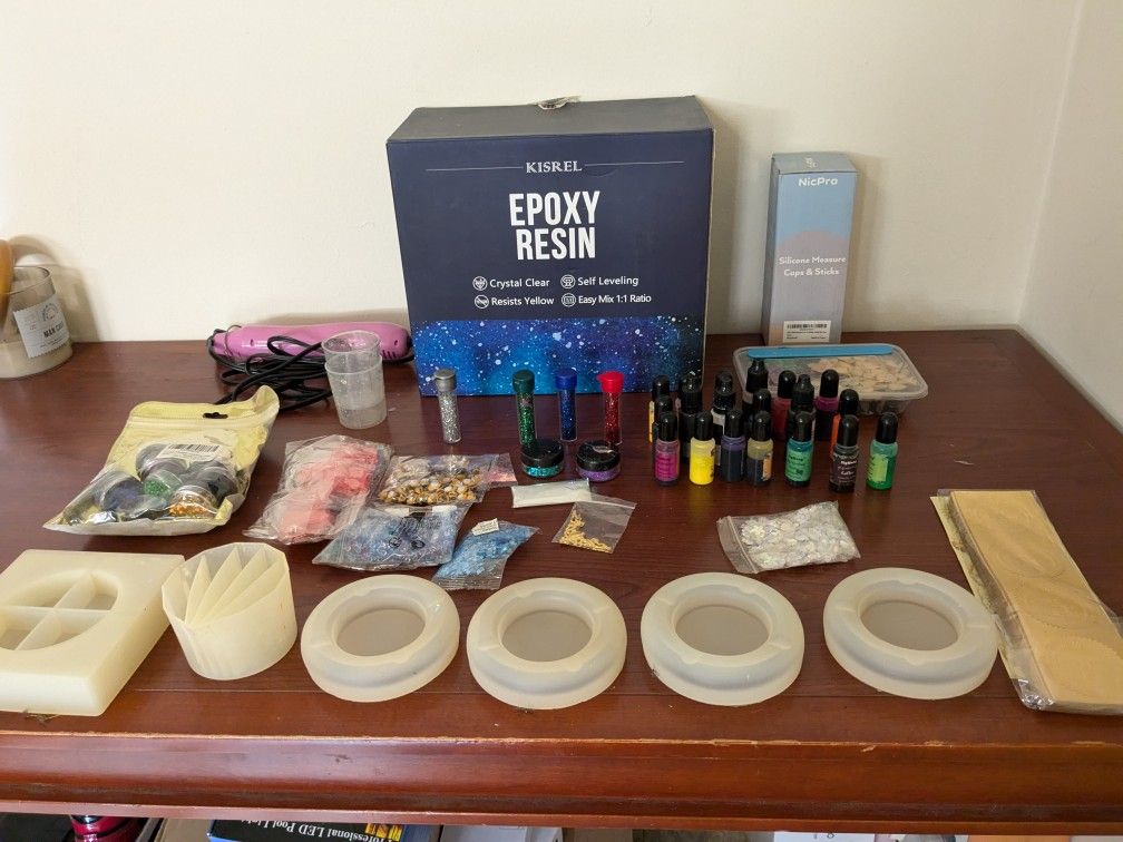 Epoxy kit + Heat Gun, Molds, & Accessories