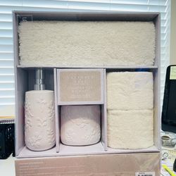 New Lavender + Sage Bathroom Set Esme 5 Piece Counter Top