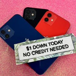 Apple iPhone 12 Unlocked 5G -90 Day Warranty-$1 DOWN-NO Credit Needed