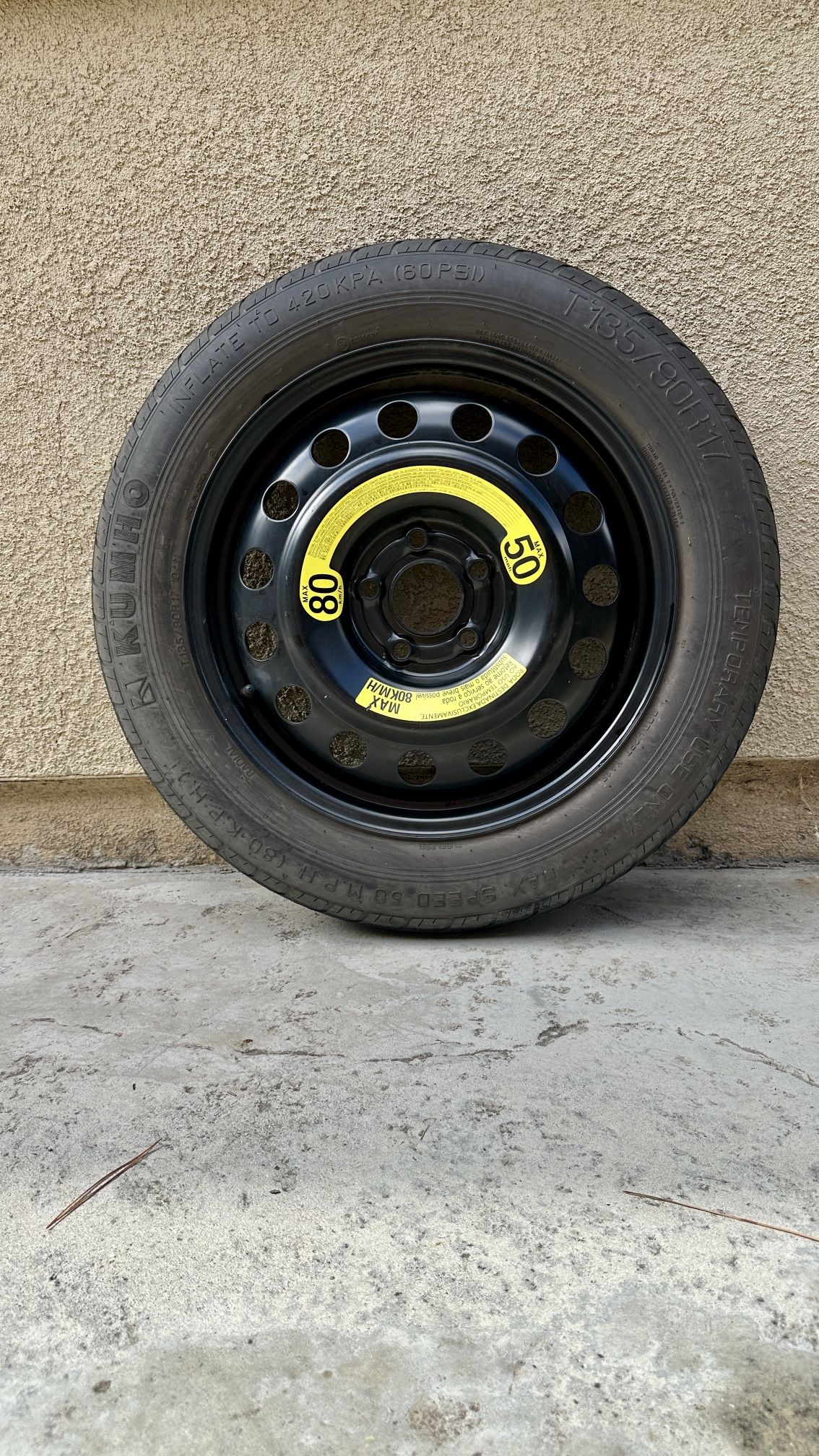 Spare tire for Jetta Passat Golf