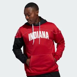 adidas Indiana Hoosiers Stadium Pullover Red Hoodie Men’s Medium HN9599 NWT