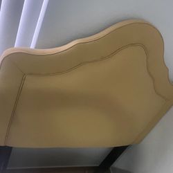 beige twin bed headboard 139cm high 105 wide