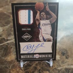 Chris Paul Autographed & Jersey Card 9/10