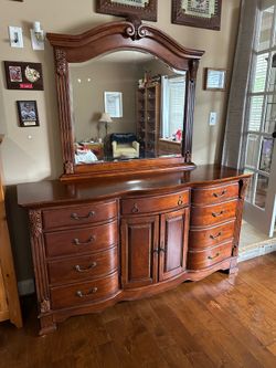 Dresser with mirror