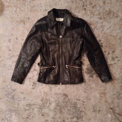 Bla C k Genuine Leather Xs JONES New York Classic Jacket