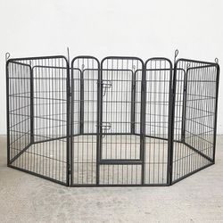 (Brand New) $115 Dog 8-Panel Playpen, Each Panel 40” Tall X 32” Wide Heavy Duty Pet Exercise Fence Crate Kennel Gate