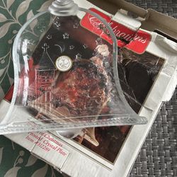 Small Glass Bell Plate
