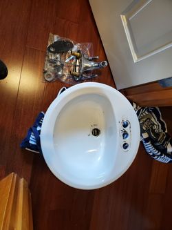 Sink, faucet, drain combo. $20 obo