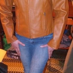 Valerie Stevens Leather Coat
