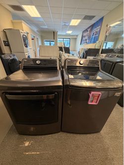 LG Grey Washer & Dryer set