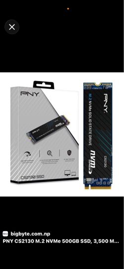 PNY CS2130 M.2 NVMe 500GB SSD