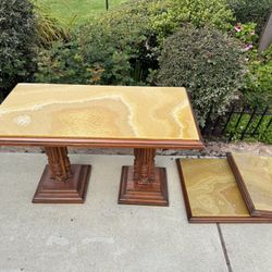 Yellow Onyx Italian Table And Enable Tips