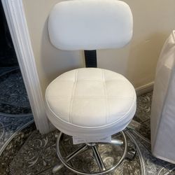 White Rolling Chair