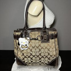 Vintage Brown Coach Shoulder Bag
