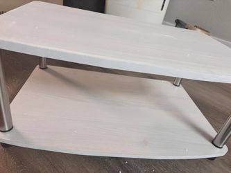 New White Two-Tier TV Stand