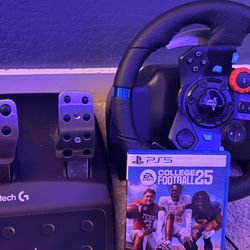 PlayStation Steering Wheel And Peddles