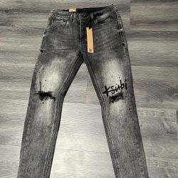 Ksubi black ripped skinny jeans size 30 (Brand New)