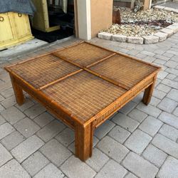 50s Fuax bamboo Coffee table Base 