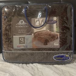 Brown Blanket Size Queen, Brand Smifing Home 