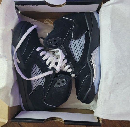 Nike JORDAN 5'S BLACK METALLIC