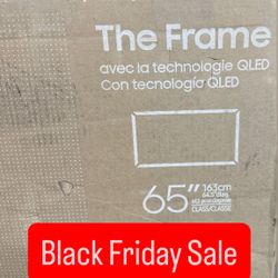 SAMSUNG 65” Inch Class QLED 4K The Frame LS03D Series, Quantum HDR, Art Mode, Anti-Reflection Matte Display,, Smart TV w/ 