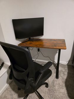 New office table and chair setup