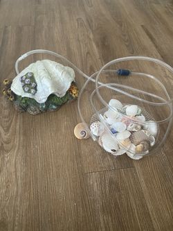 Fish tank decorations Top Fin® Clam Shell Aquarium Ornament
